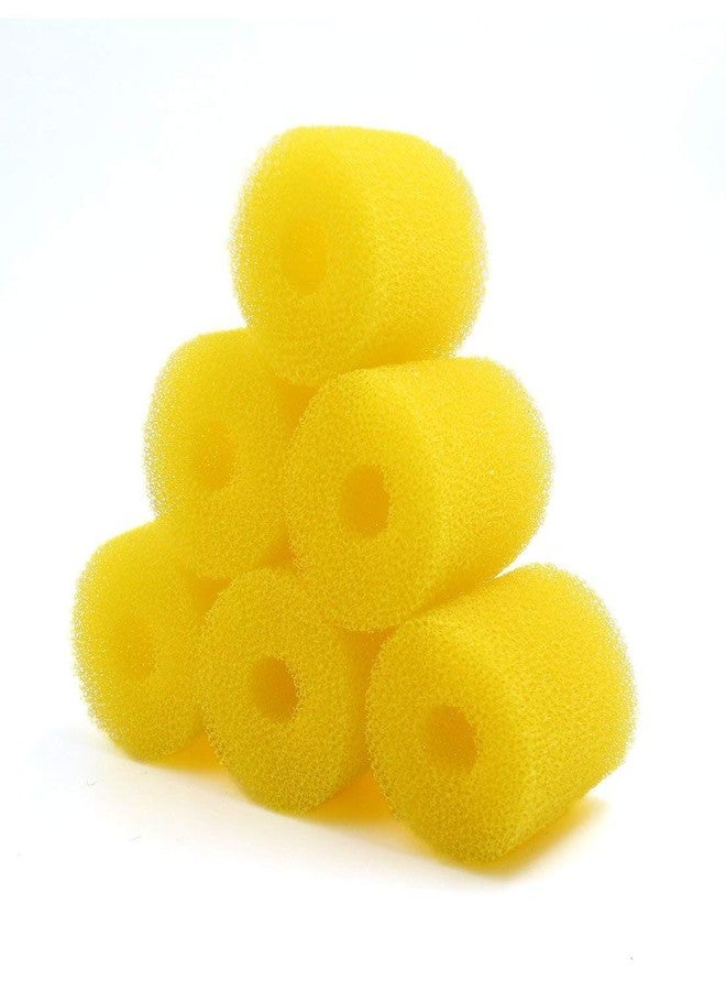 TRADESK Anky Aquarium Yellow Sponge Filter Replacement, Pack of 5, for Round Internal Filters - Image 1